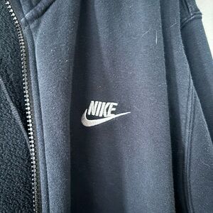 Nike Black Hoodie with White Swoosh Tag